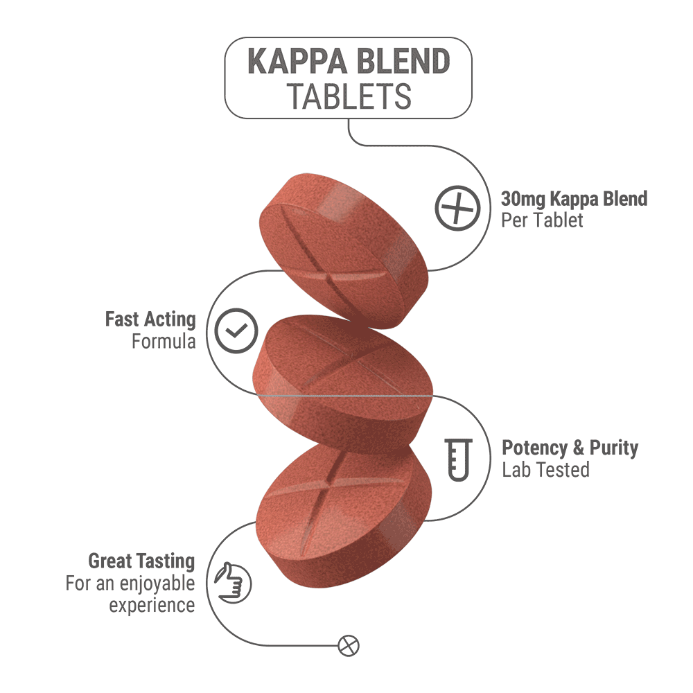 30mg Kappa Blend Tablets - Watermelon - 5