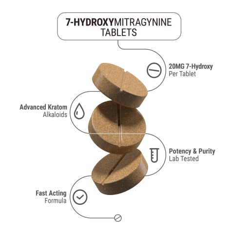 20mg 7-Hydroxy Tablets - Mango - Thumbnail 4