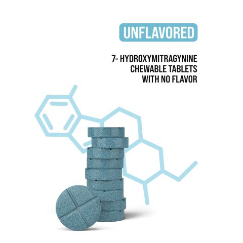 60mg 7-Hydroxy Tablets - Unflavored - Thumbnail 5