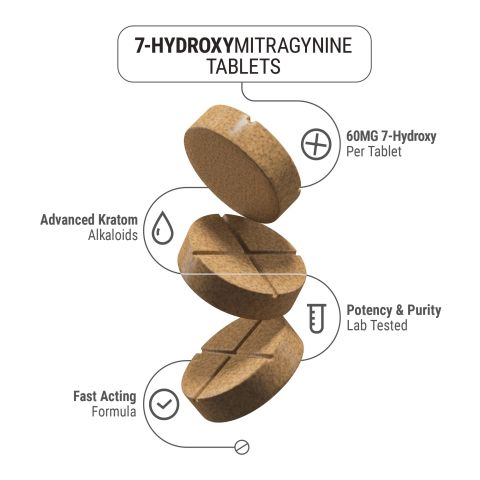 60mg 7-Hydroxy Tablets - Mango - Thumbnail 4