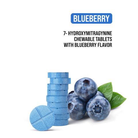 80mg 7-Hydroxy Tablets - Blueberry - Thumbnail 5