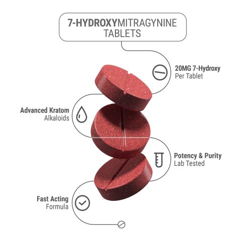 20mg 7-Hydroxy Tablets - Fruit Punch - Thumbnail 2