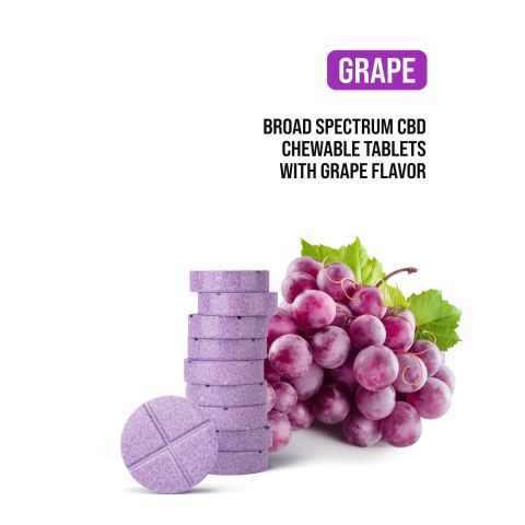 50mg CBD, Broad Spectrum CBD, Nano Tablets - Grape - Thumbnail 4