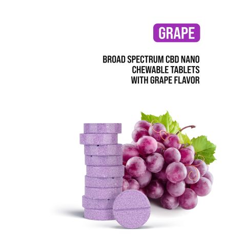 25mg Broad Spectrum CBD & CBD Nano Tablets - Grape - Thumbnail 4