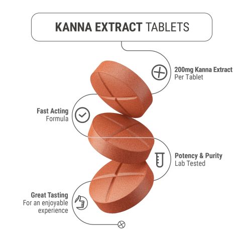 200mg Kanna Extract Tablets - Peach - Thumbnail 5