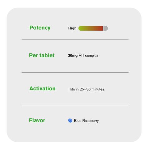 30mg MIT Complex Tablets - Blue Razz - Thumbnail 7