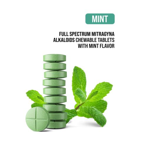 30mg Full Spectrum Mitragyna Alkaloids Tablets - Mint - Thumbnail 4