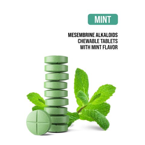 200mg Kanna Extract 5% Mesembrine Tablets - Mint - Thumbnail 4