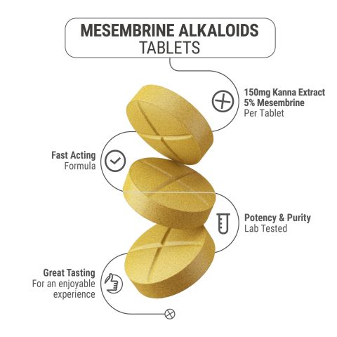 150mg Kanna Extract 5% Mesembrine Tablets - Pineapple - Thumbnail 5