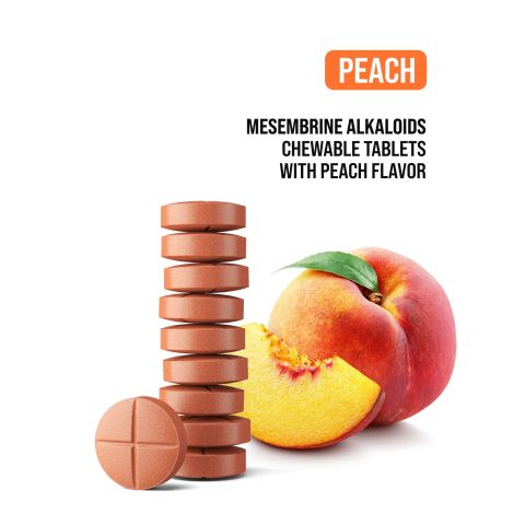 200mg Kanna Extract 5% Mesembrine Tablets - Peach - Thumbnail 4
