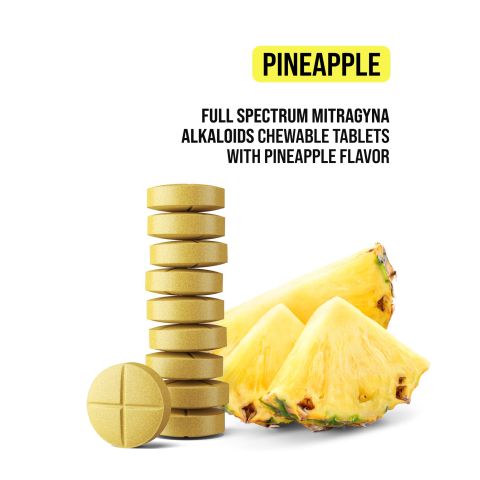 20mg Full Spectrum Mitragyna Alkaloids Tablets - Pineapple - Thumbnail 4
