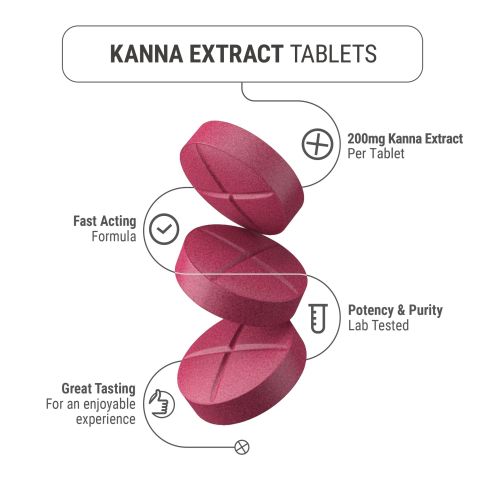 200mg Kanna Extract Tablets - Strawberry - Thumbnail 5